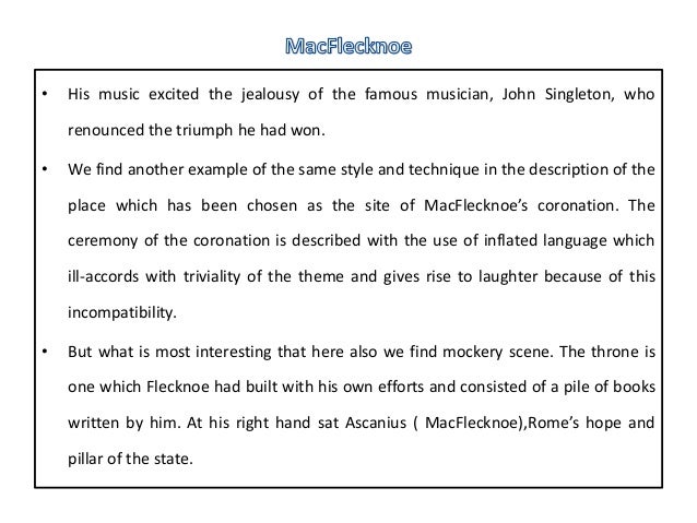 mac flecknoe essay mac flecknoe essay